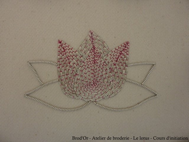 Brod'Or - Atelier de broderie - Le lotus - Cours d'initiation